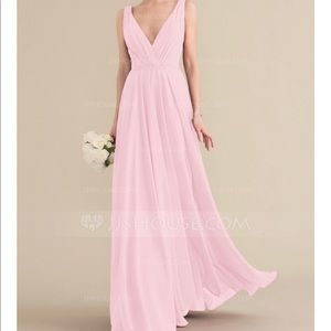 Size 12 A line, v neck, chiffon gown